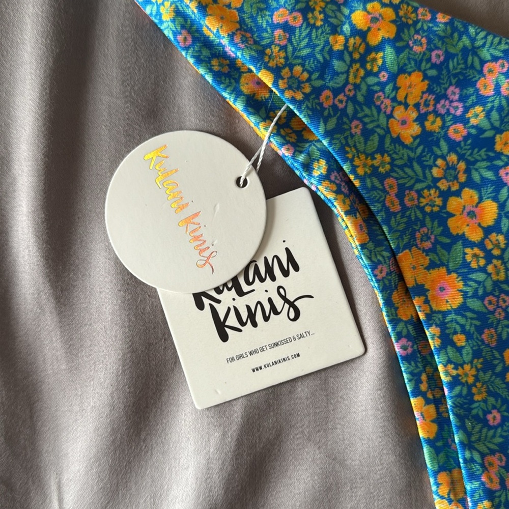 Kulani Kinis cheeky V bikini bottom ocean potion NWT MEDIUM - Picture 5 of 9